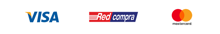 Tarjetas disponibles: Visa, Redcompra y Mastercard